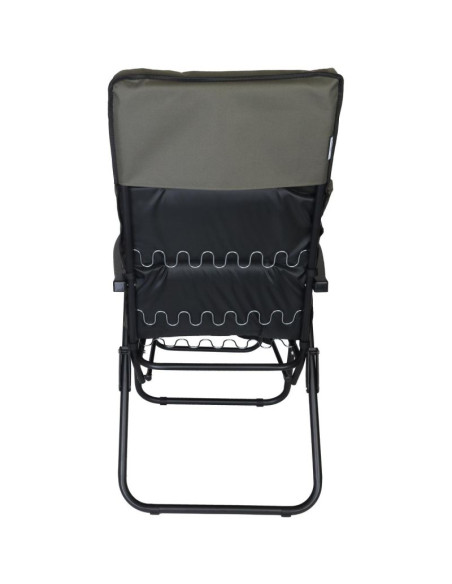 Fotel ogrodowy z podnóżkiem 57x83x106cm szaro-zielony