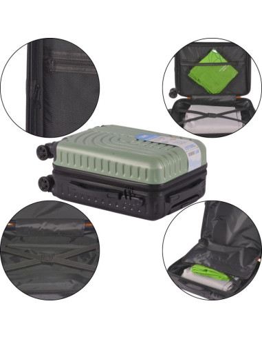 Walizka podróżna kabinowa 38l proworld green