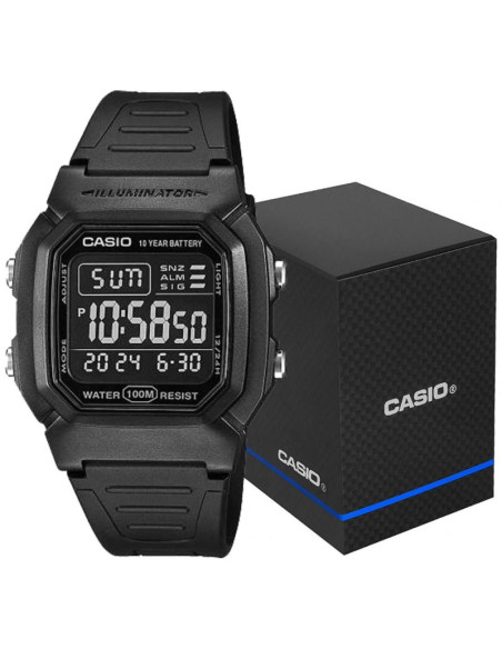 Zegarek męski casio w-800h-1bves + box