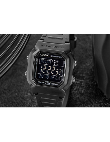 Zegarek męski casio w-800h-1bves + box