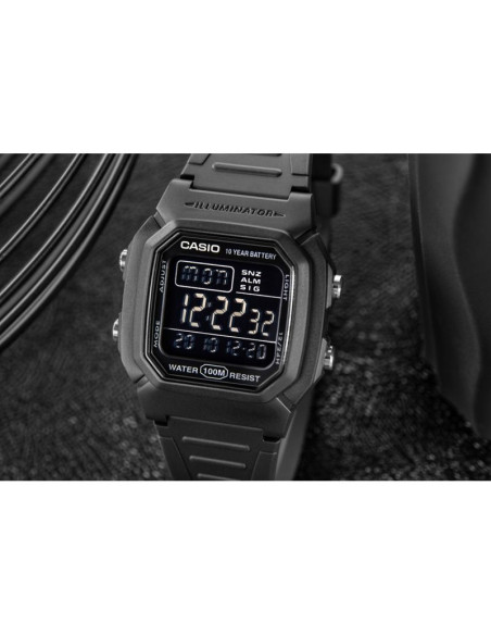 Zegarek męski casio w-800h-1bves + box