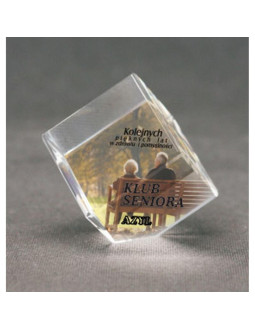 Trofeum szklane z nadrukiem kolorowym luxorjet i etui