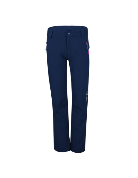 Spodnie softshellowe dziewczęce/chłopięce trollkids kids fjell softshell pant granatowe (117-114)