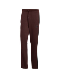 Spodnie męskie adidas essentials 3-stripes fleece brązowe jx0713 2