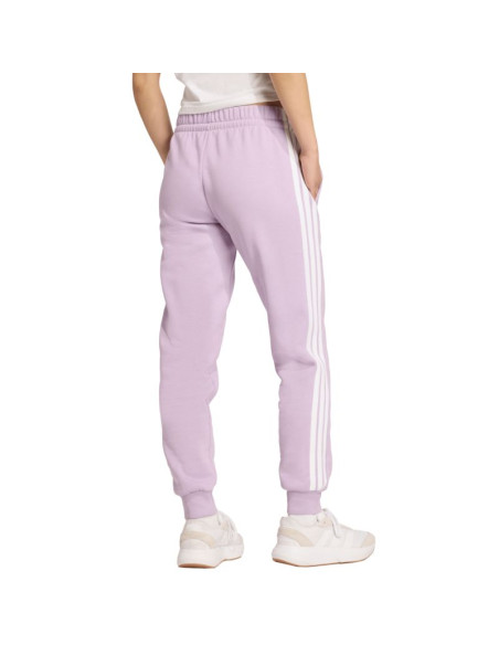 Spodnie damskie adidas essentials 3-stripes fleece slim różowe jy3097