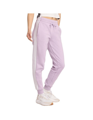 Spodnie damskie adidas essentials 3-stripes fleece slim różowe jy3097