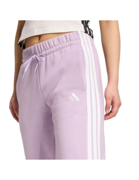 Spodnie damskie adidas essentials 3-stripes fleece slim różowe jy3097