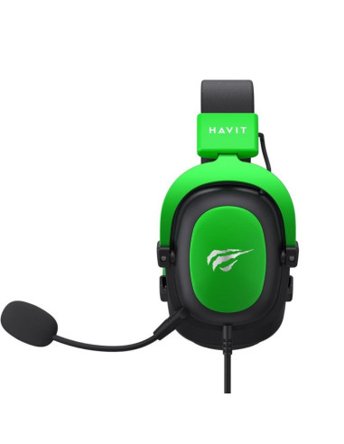 Słuchawki gamingowe havit h2002d czarny/zielony