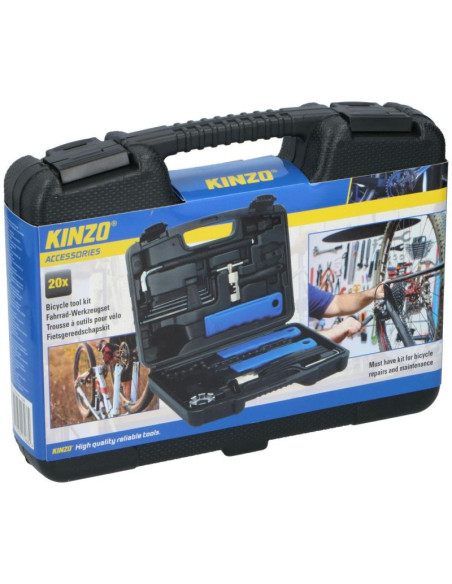 Zestaw narzędzi do naprawy roweru 20 elementów kinzo