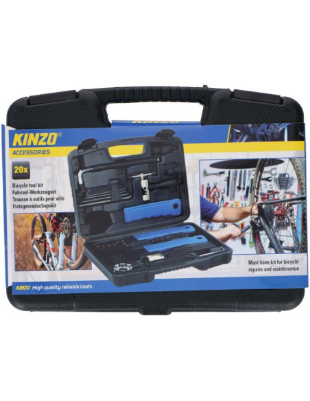 Zestaw narzędzi do naprawy roweru 20 elementów kinzo