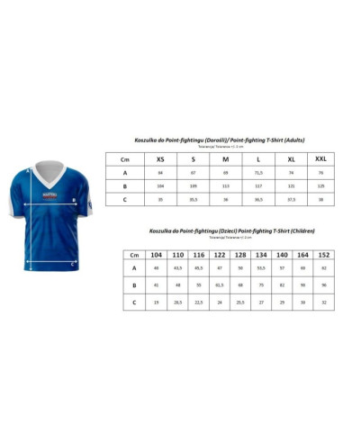 Koszulka masters do point-fightingu (wako approved)