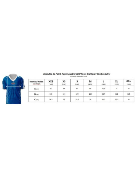 Koszulka masters do point-fightingu (wako approved)