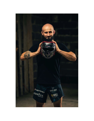 Kask bokserski z maską poliwęglanową m - hannibal