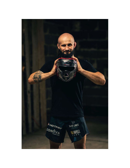 Kask bokserski z maską poliwęglanową m - hannibal