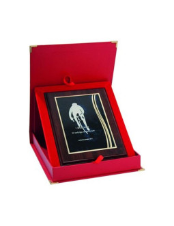 Dyplom z tworzywa sztucznego z metalową blaszką grawerowany + etui 2