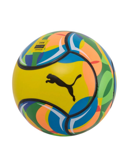 Piłka nożna plażowa puma fifa quality pro żółto-niebiesko-zielona 84583 01