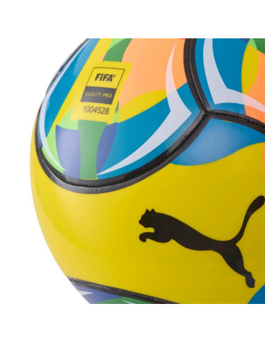 Piłka nożna plażowa puma fifa quality pro żółto-niebiesko-zielona 84583 01