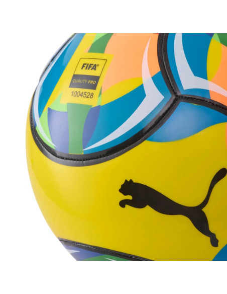 Piłka nożna plażowa puma fifa quality pro żółto-niebiesko-zielona 84583 01