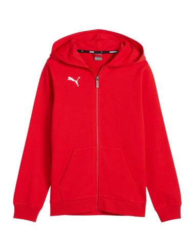 Bluza dla dzieci puma teamgoal casuals hooded czerwona 658596 01