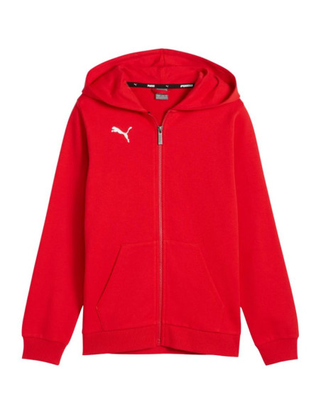 Bluza dla dzieci puma teamgoal casuals hooded czerwona 658596 01