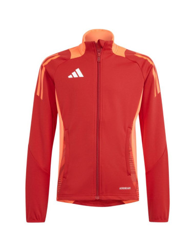 Bluza dla dzieci adidas tiro 24 competition training czerwono-pomarańczowa ir5500