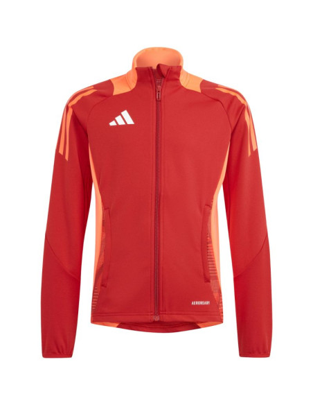 Bluza dla dzieci adidas tiro 24 competition training czerwono-pomarańczowa ir5500