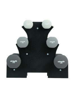 Virtufit zestaw hantli neoprenowych - zestaw sztangi - z uchwytem 2