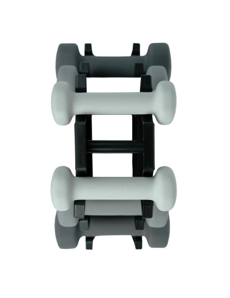 Virtufit zestaw hantli neoprenowych - zestaw sztangi - z uchwytem