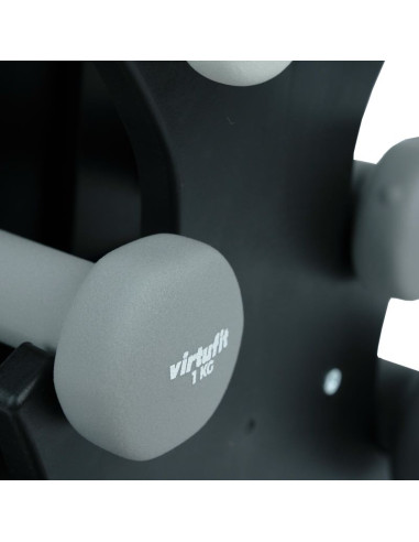 Virtufit zestaw hantli neoprenowych - zestaw sztangi - z uchwytem