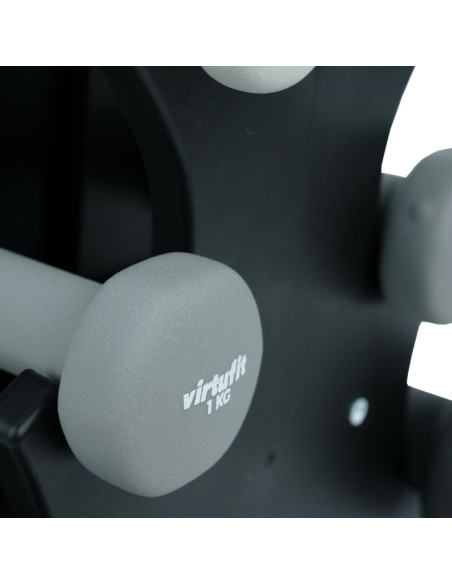 Virtufit zestaw hantli neoprenowych - zestaw sztangi - z uchwytem