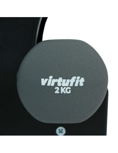 Virtufit zestaw hantli neoprenowych - zestaw sztangi - z uchwytem