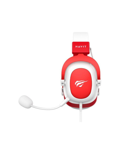 Słuchawki gamingowe havit h2002d biały/czerwony