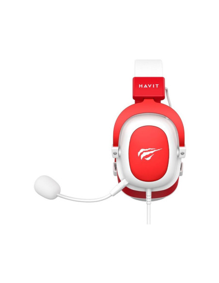 Słuchawki gamingowe havit h2002d biały/czerwony