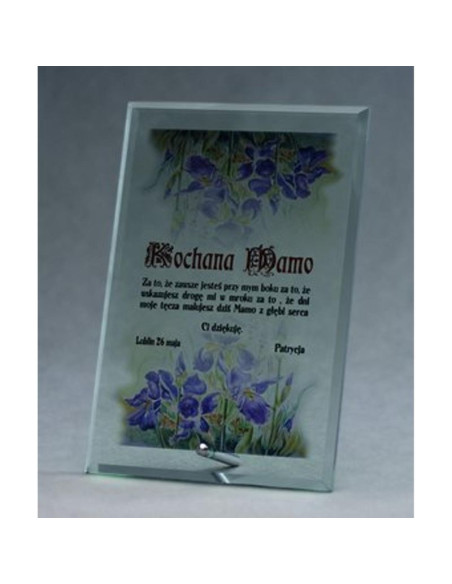 Trofeum szklane z nadrukiem kolorowym luxorjet