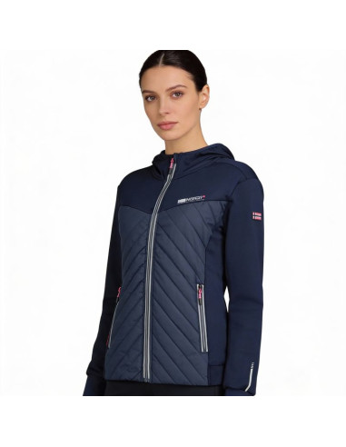 Geographical norway softshell triangle navy / pink db lady 024 (wy3257f/gn/navy / pink)