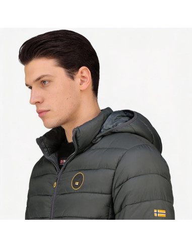 Kurtka męska geographical norway amigomap long hood db dgrey men 233 dark grey (wz5086h/gn-gris foncé)