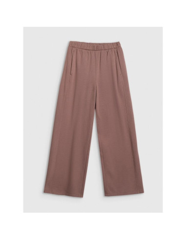 Spodnie dresowe z szerokimi nogawkami damskie 4f 4fraw25ttrof1614-82s