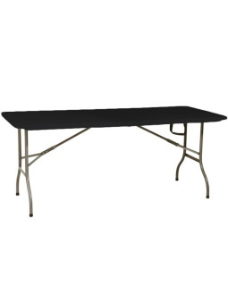 Stół cateringowy składany w walizkę 180x70x74cm max.100kg czarny 2