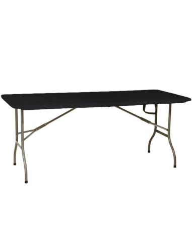 Stół cateringowy składany w walizkę 180x70x74cm max.100kg czarny