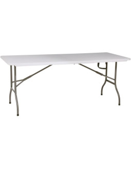 Stół cateringowy składany w walizkę 180x70cm max.100kg biały