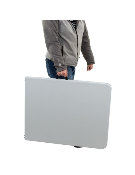 Stół cateringowy składany w walizkę 180x70cm max.100kg biały