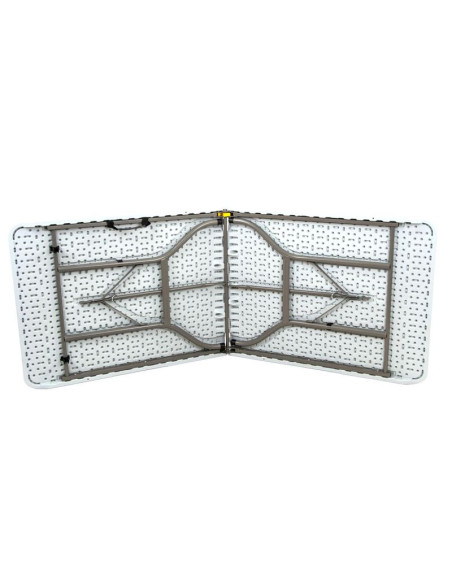 Stół cateringowy składany w walizkę 180x70cm max.100kg biały