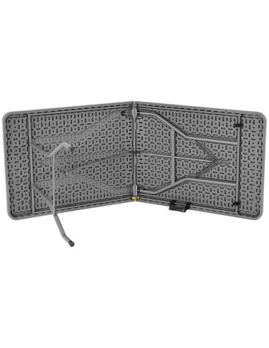 Stół cateringowy składany w walizkę 180x70cm max.100kg szary