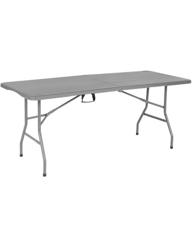 Stół cateringowy składany w walizkę 180x70cm max.100kg szary