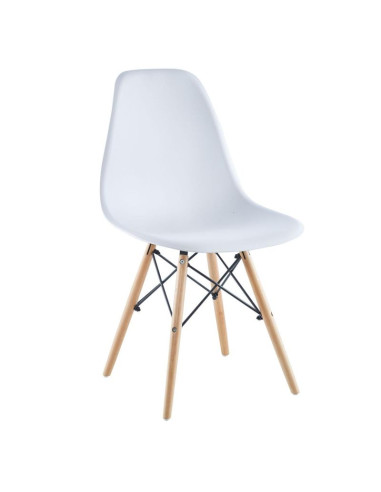 Krzesło skandynawskie matera białe kpl 2szt