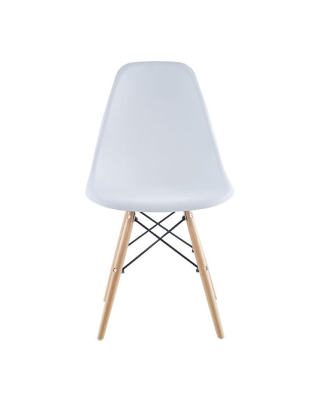 Krzesło skandynawskie matera białe kpl 2szt