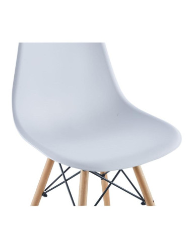 Krzesło skandynawskie matera białe kpl 2szt