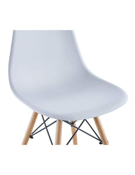 Krzesło skandynawskie matera białe kpl 2szt