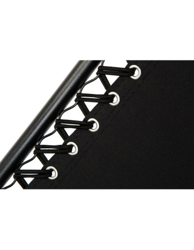 Leżak ogrodowy składany wielofunkcyjny z zagłówkiem  bliss czarny