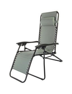 Leżak ogrodowy składany wielofunkcyjny z zagłówkiem  bliss szary